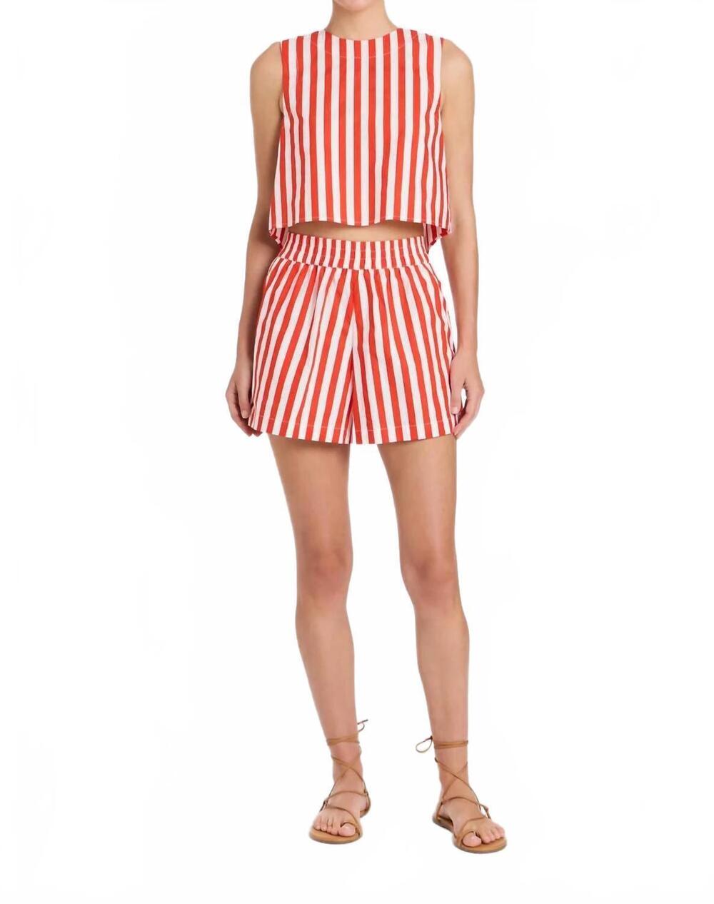 NEW LIVRO pool shorts in red stripes